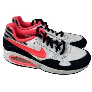 Nike Air Max 653819-101 Girl’s White Hyper Pink Black Sneakers shoes Size 6.5 Y